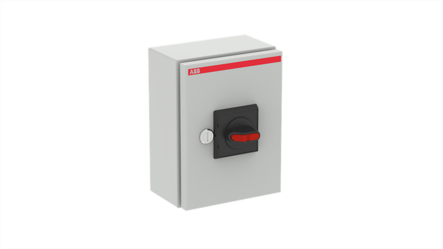 ABB 3P Pole Screw Mount Switch Disconnector - 45A Maximum Current, 15kW Power Rating, IP65