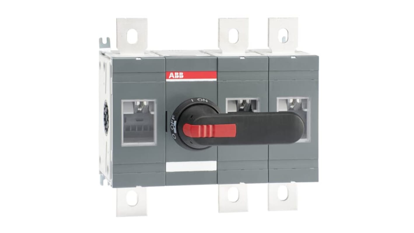 ABB 3P Pole Screw Mount Switch Disconnector - 800A Maximum Current, 800kW Power Rating, IP00, IP65