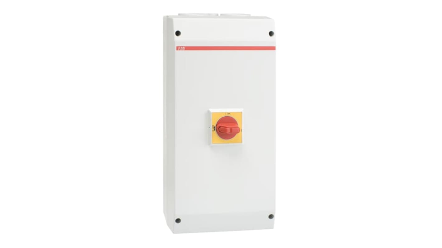 ABB 4P Pole Screw Mount Switch Disconnector - 100A Maximum Current, 37kW Power Rating, IP65