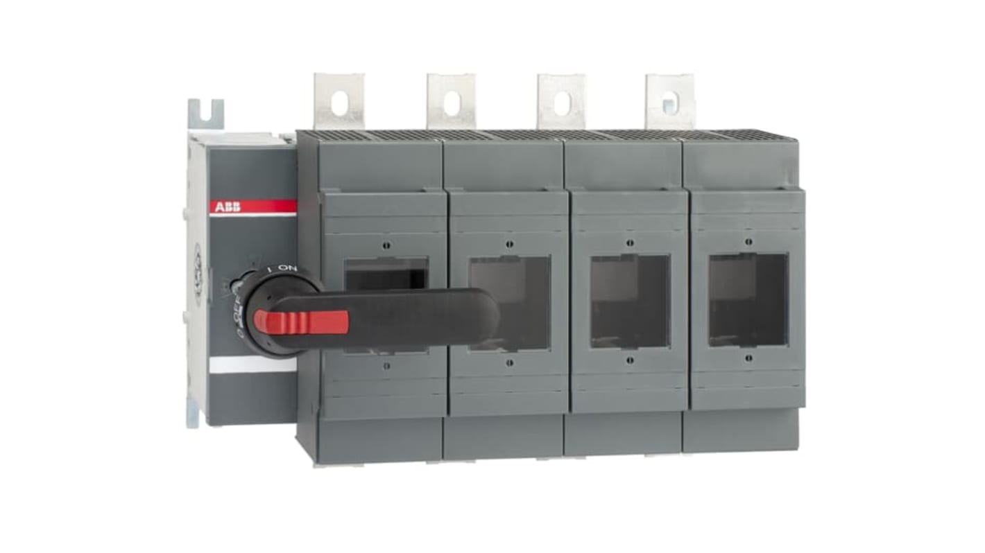 ABB Fuse Switch Disconnector, 4 Pole, 800A Fuse Current