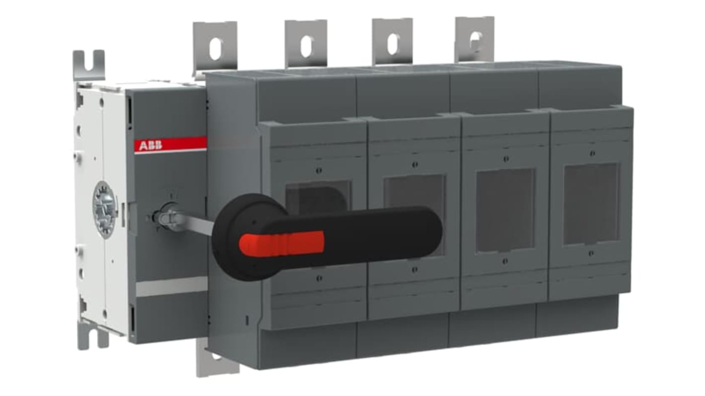 ABB Fuse Switch Disconnector, 4 Pole, 800A Fuse Current