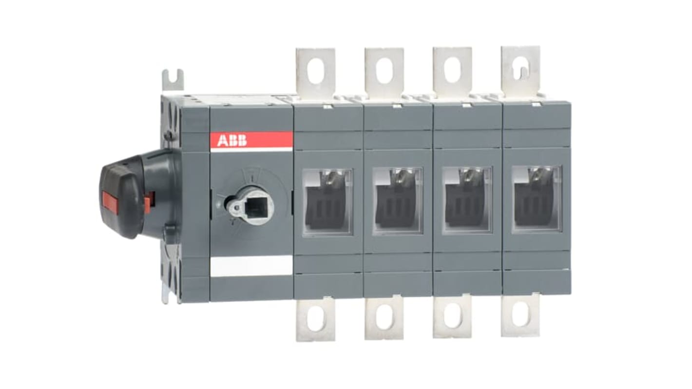 Sezionatore con interruttore ABB 1SCA022860R1600 serie OT, 4P, NO, 315A, Montaggio a vite 1SCA022860R1600, IP00