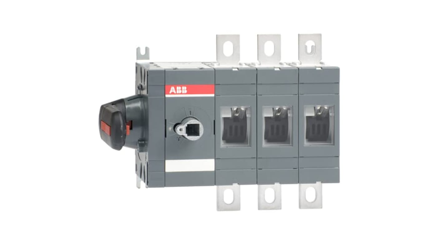 ABB 3P Pole Surface Mount Switch Disconnector - 400A Maximum Current, 230kW Power Rating, IP00