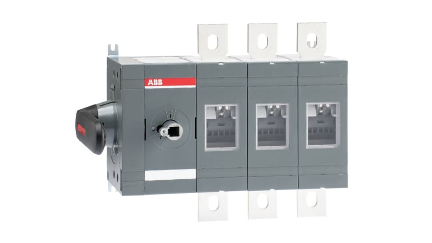 ABB 3P Pole Surface Mount Switch Disconnector - 800A Maximum Current, 450kW Power Rating, IP00