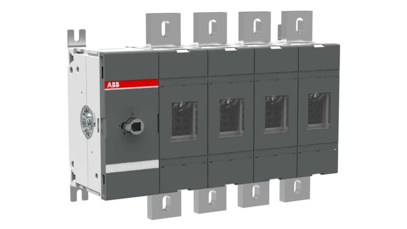 ABB 4P Pole Screw Mount Switch Disconnector - 1000A Maximum Current, 1000kW Power Rating, IP00