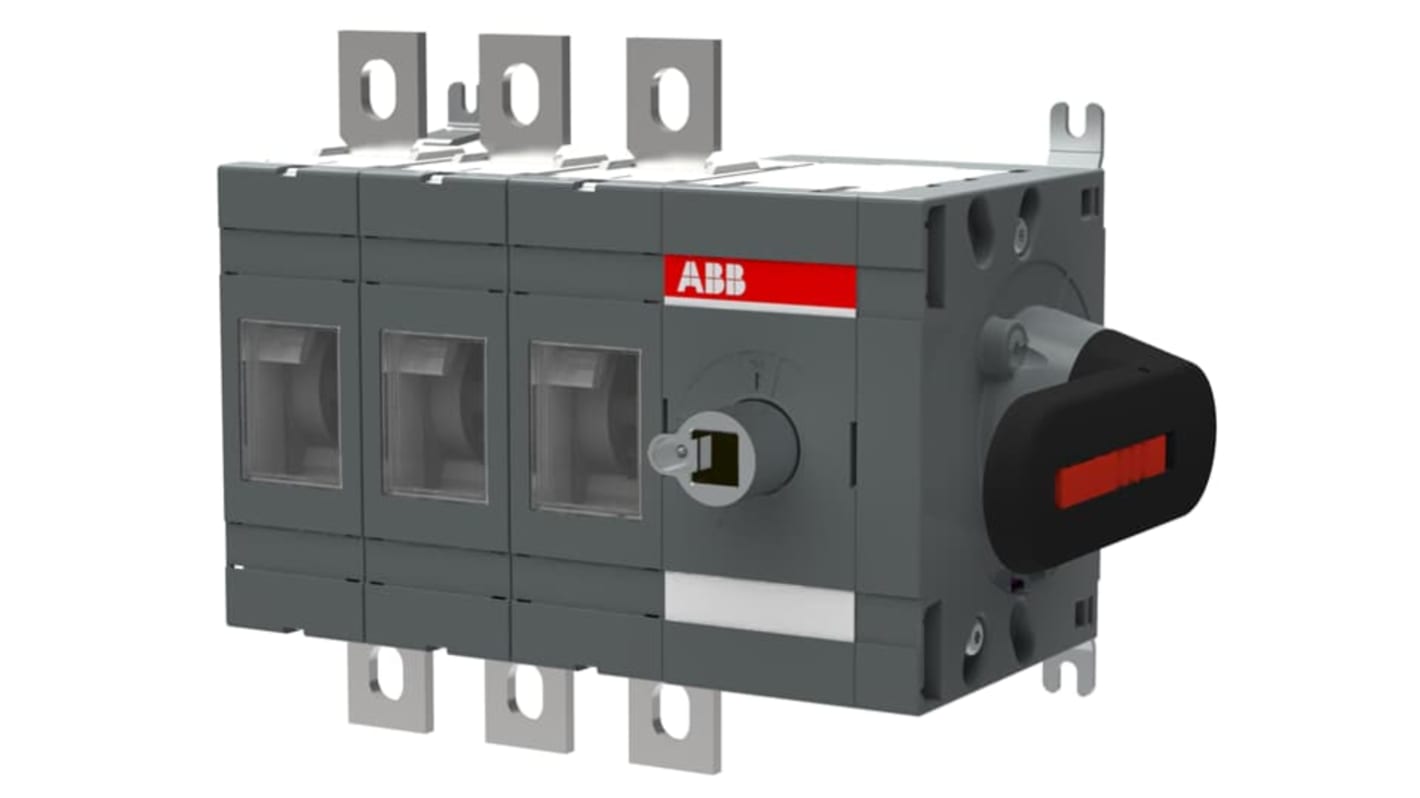 ABB 3P Pole Screw Mount Switch Disconnector - 400A Maximum Current, 400kW Power Rating, IP00