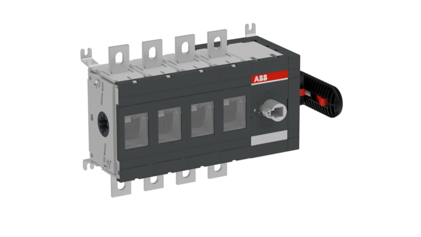 ABB 4P Pole Surface Mount Switch Disconnector - 400A Maximum Current, 230kW Power Rating, IP00