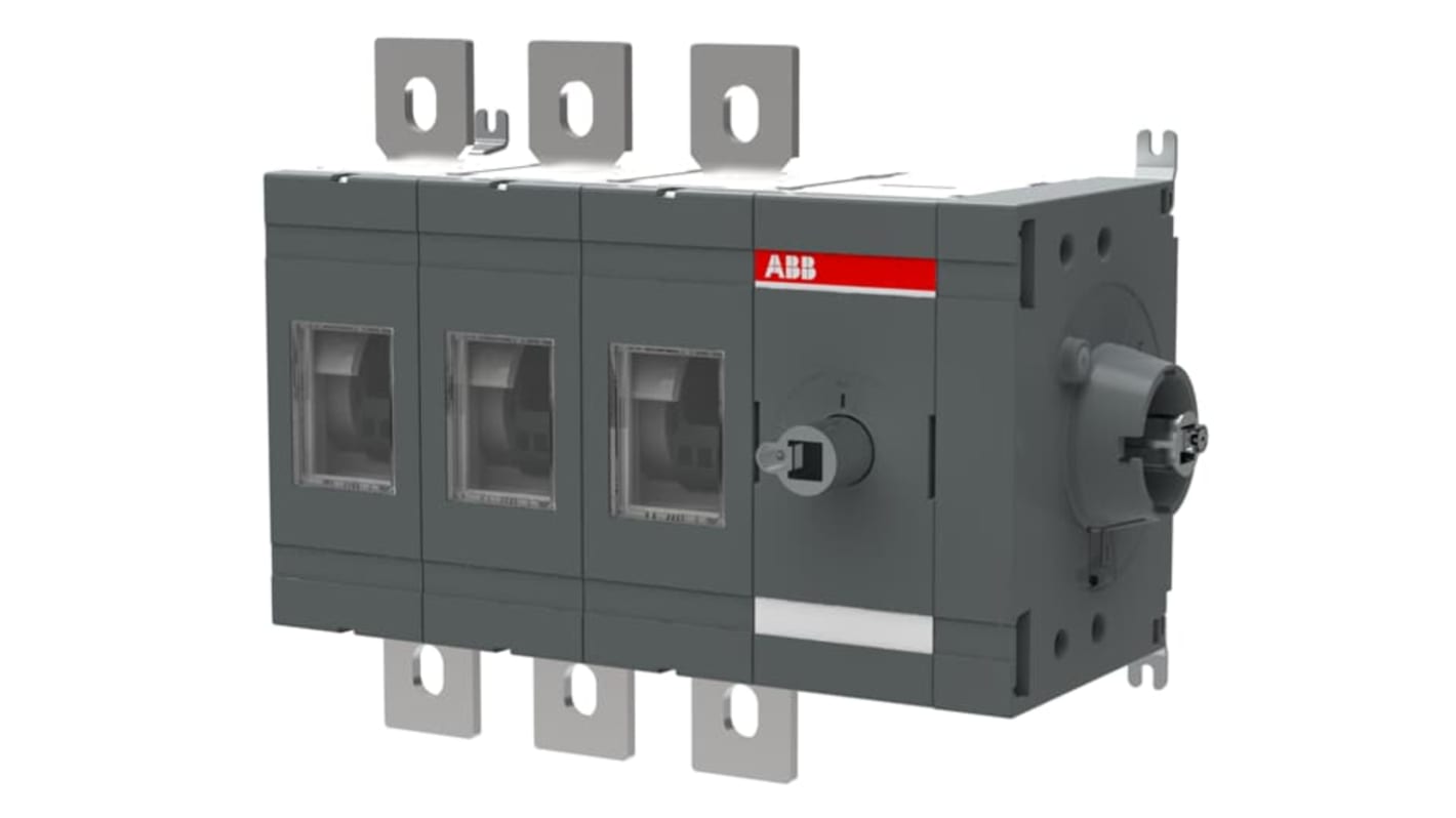 ABB 3P Pole Screw Mount Switch Disconnector - 630A Maximum Current, 630kW Power Rating, IP00