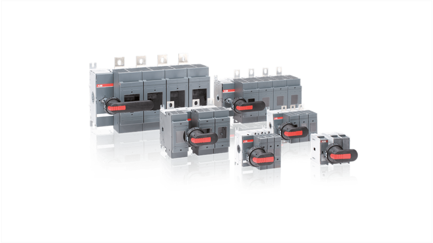 ABB Fuse Switch Disconnector, 4 Pole, 200A Fuse Current