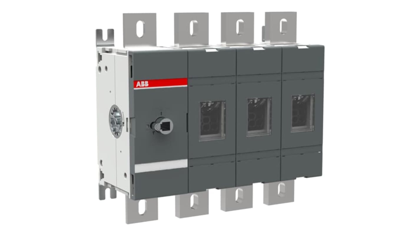 ABB 4P Pole Screw Mount Switch Disconnector - 1000A Maximum Current, 1000kW Power Rating, IP00