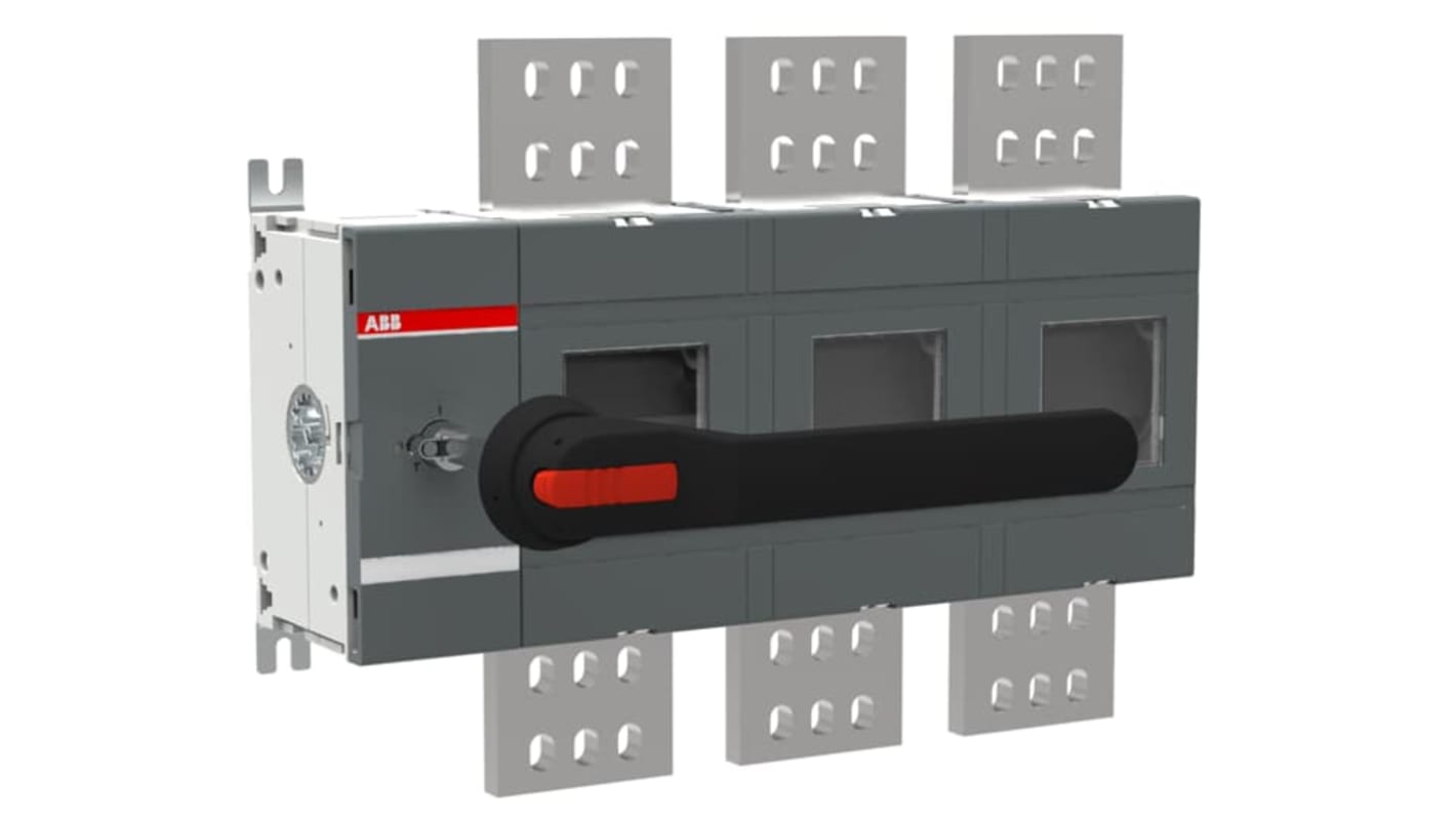 ABB 3P Pole Screw Mount Switch Disconnector - 2500A Maximum Current, IP00