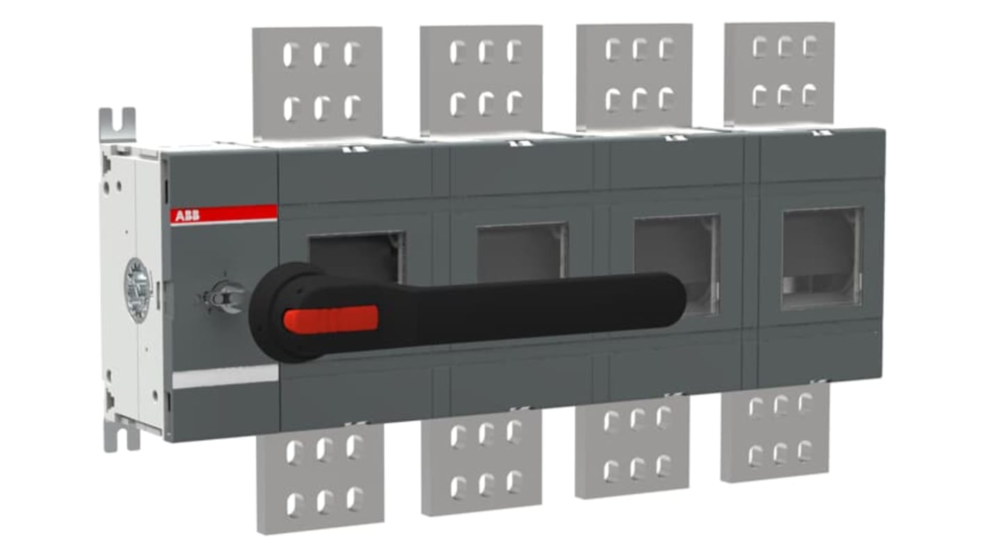 ABB 4P Pole Screw Mount Switch Disconnector - 2500A Maximum Current, IP00, IP65