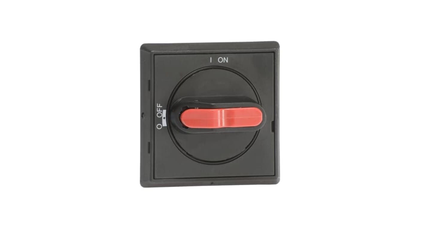 Mando giratorio ABB, para Desconector del interruptor 109mm, tirador Negro, IP65 OHB