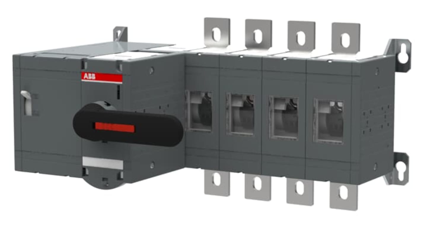 ABB 4P Pole Screw Mount Switch Disconnector - 800A Maximum Current, 450kW Power Rating, IP00