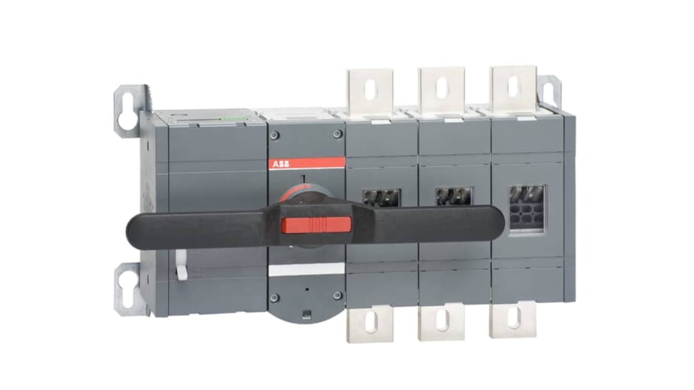 ABB 3P Pole Screw Mount Switch Disconnector - 1250A Maximum Current, 1200kW Power Rating, IP00