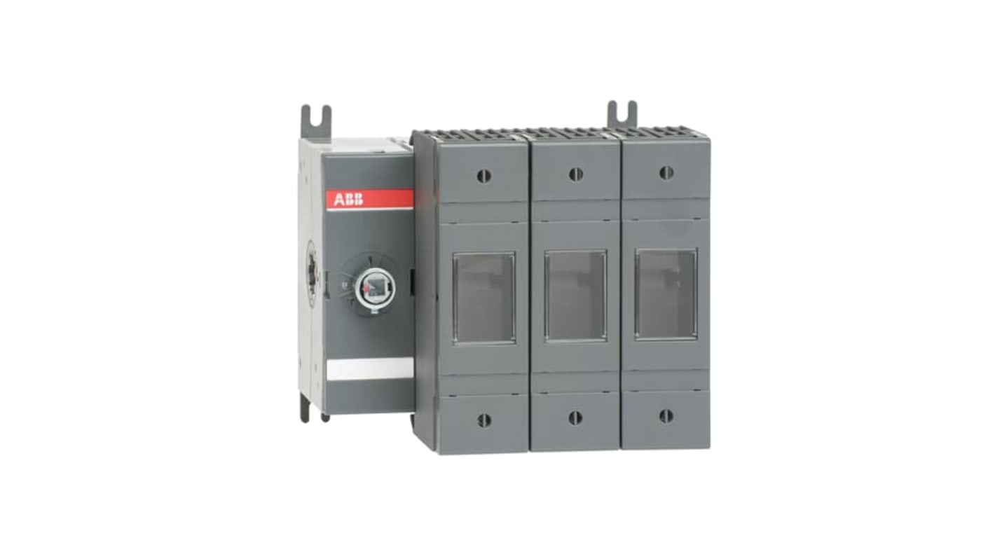 Interruptor seccionador con fusible ABB, 3, Fusible A2-A4 125A