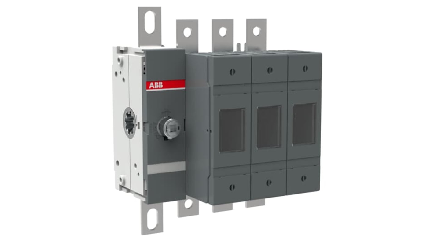 ABB Fuse Switch Disconnector, 4 Pole, 200A Fuse Current