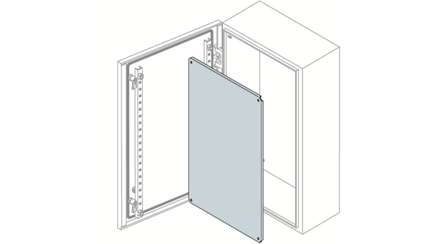 ABB SR/SRN Series Steel Plate for Use with Enclosure, 600 x 400 x 559mm