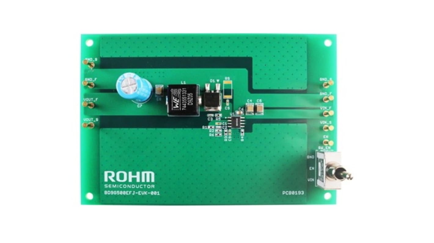 Scheda di valutazione Convertitore c.c.-c.c. per BD9G500EFJ-LA Evaluation Board of BD9G500EFJ-LA