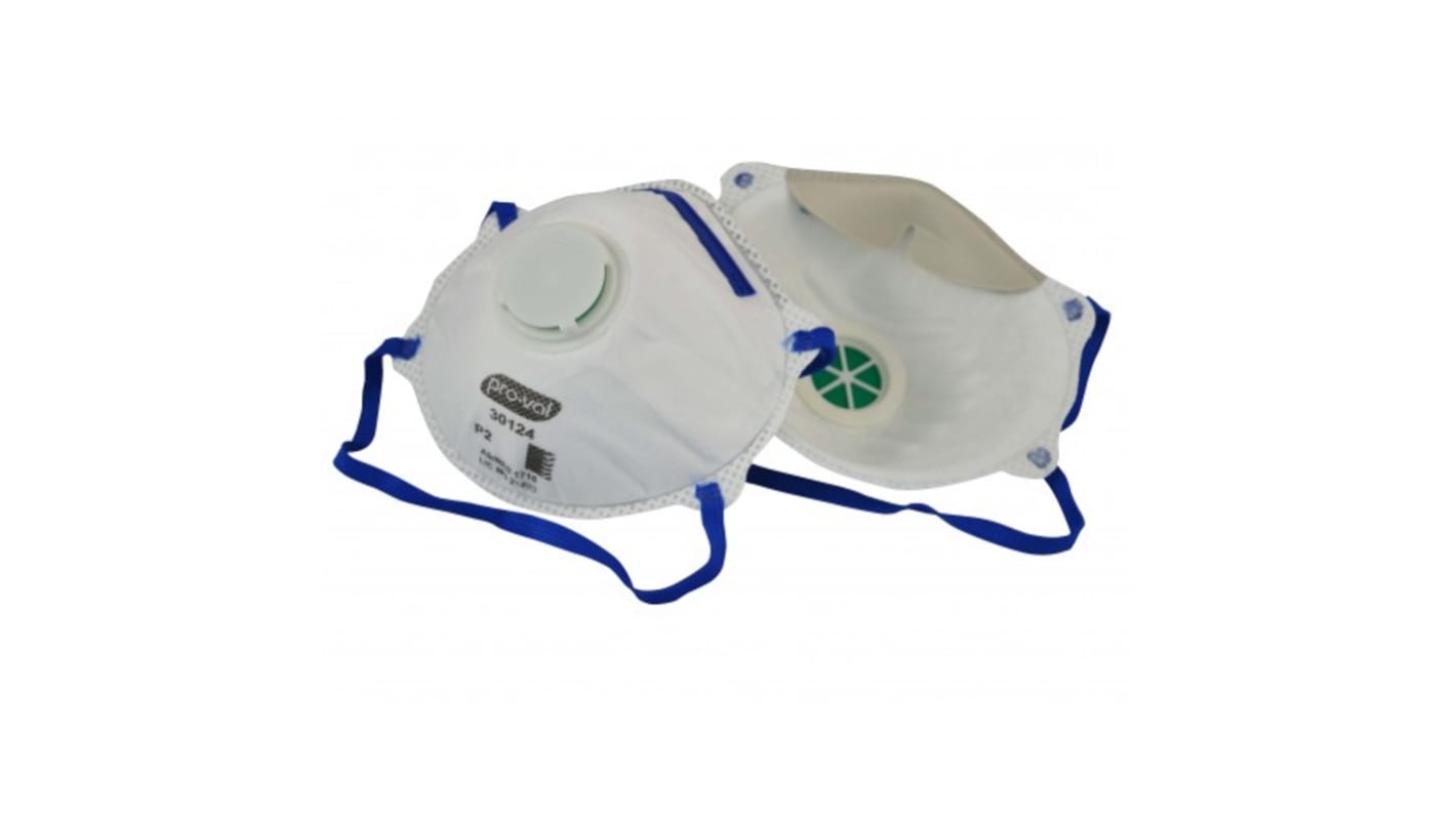 30124 ProVal White Polypropylene Disposable Face Mask for Construction