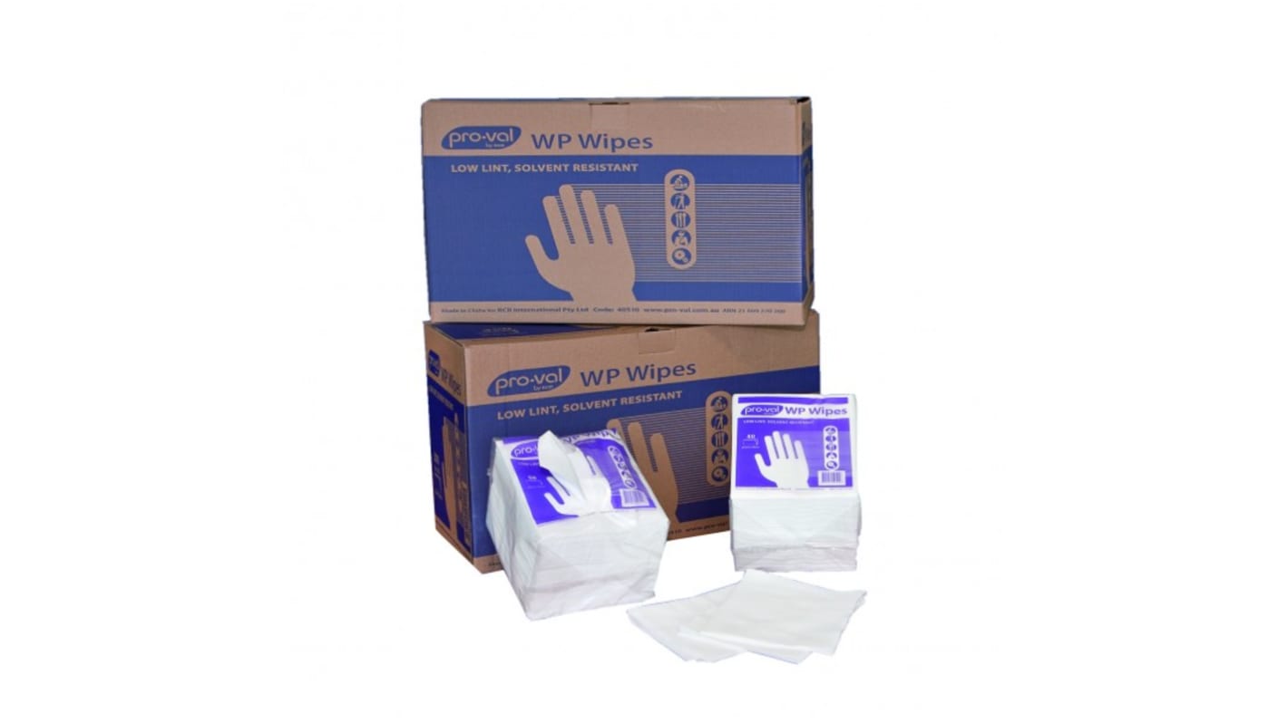 Pro-Val WP Wipes Dry Multi-Purpose Wipes, Carton of 300