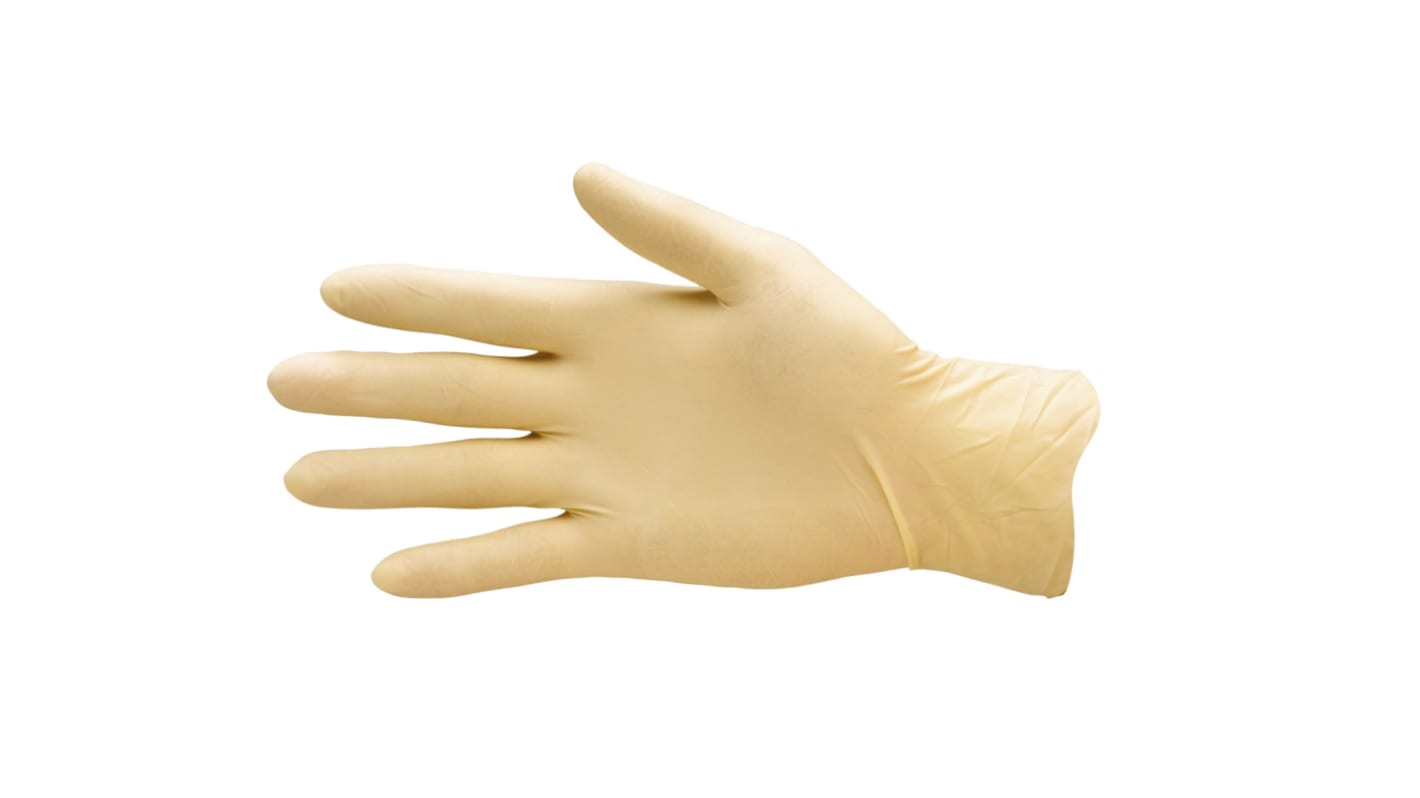 Pro-Val Securitex PF Powder-Free Natural Rubber Latex Disposable Gloves, Size L, 100 per Pack