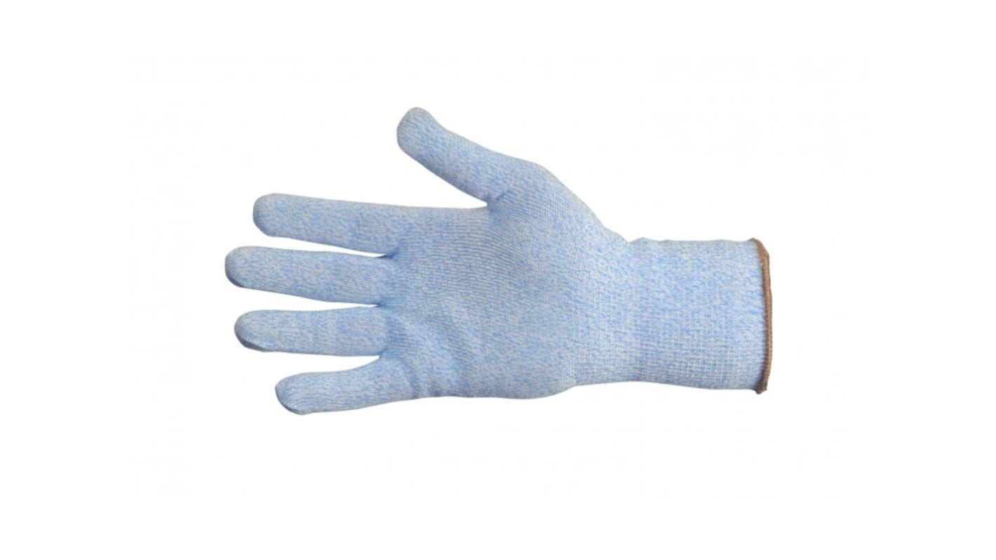 Pro-Val KG5 Light Blue HPPE, Nylon, Polyester Cut Resistant Work Gloves, Size 8