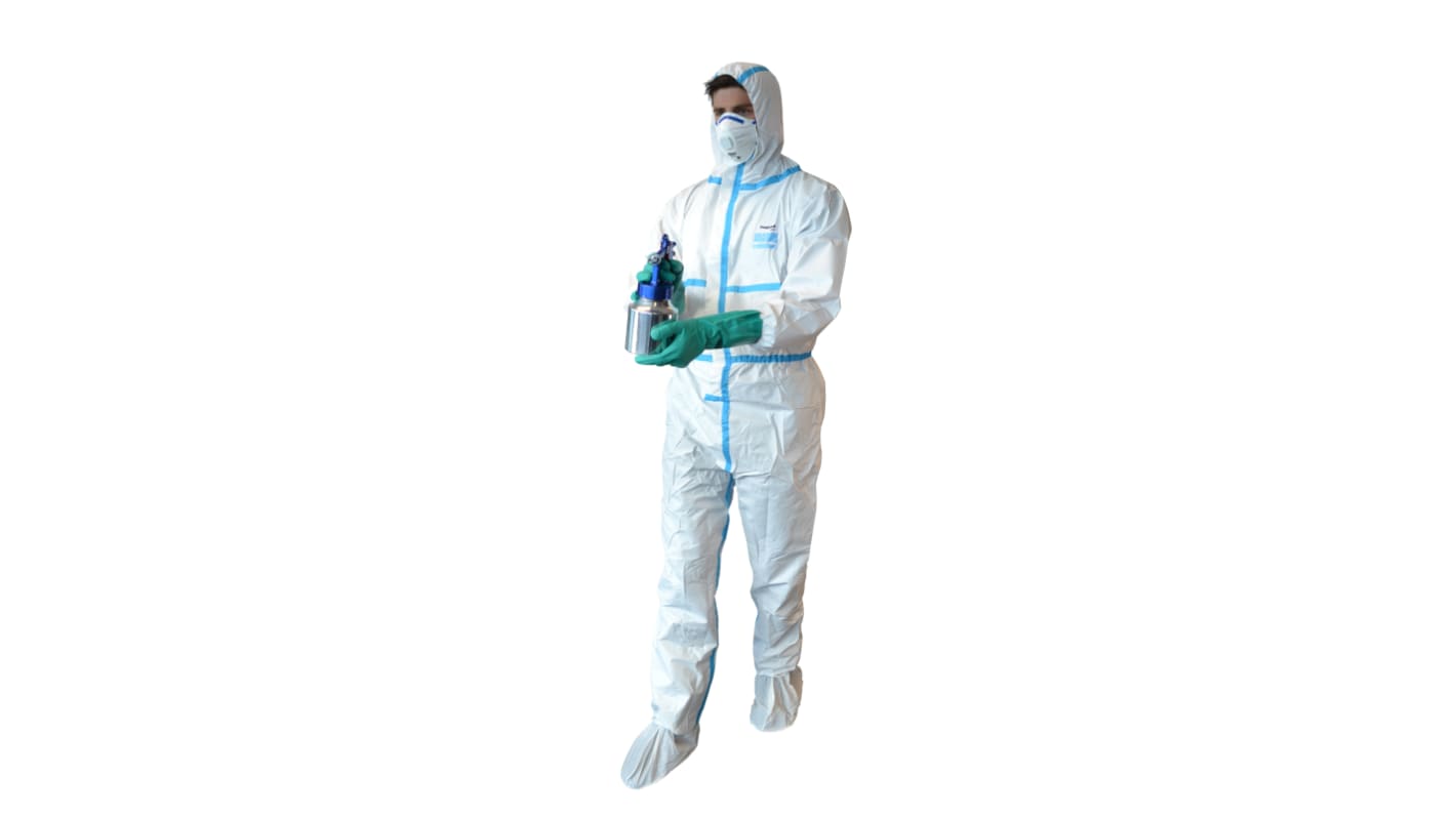 Pro-Val White Coverall, M