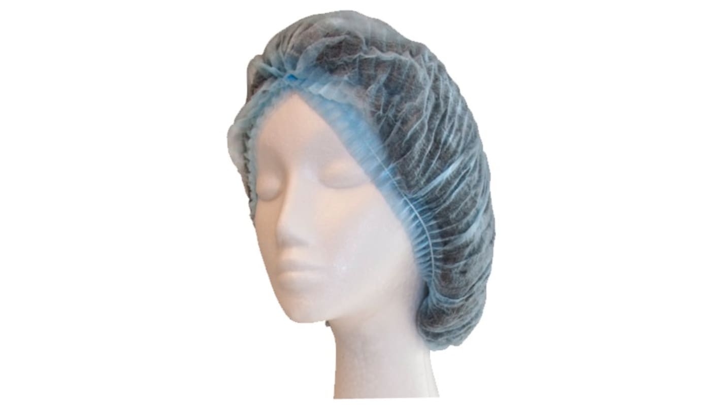 Pro-Val Blue Disposable Hair Cap for Beauty Industry, Food Industry, General Industry, Medical Use, 21 in, Hair Net Type