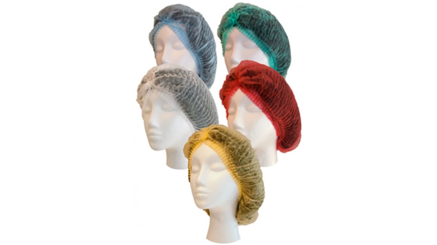 Pro-Val Green Disposable Hair Cap for Beauty Industry, Food Industry, General Industry, Medical Use, 21 in, Hair Net