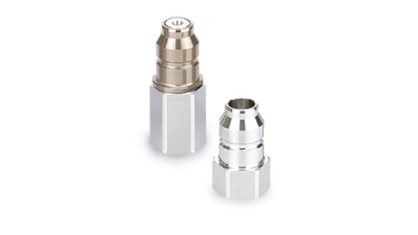 SMC Pneumatic Quick Connect Coupling, Rc 1/4 Female