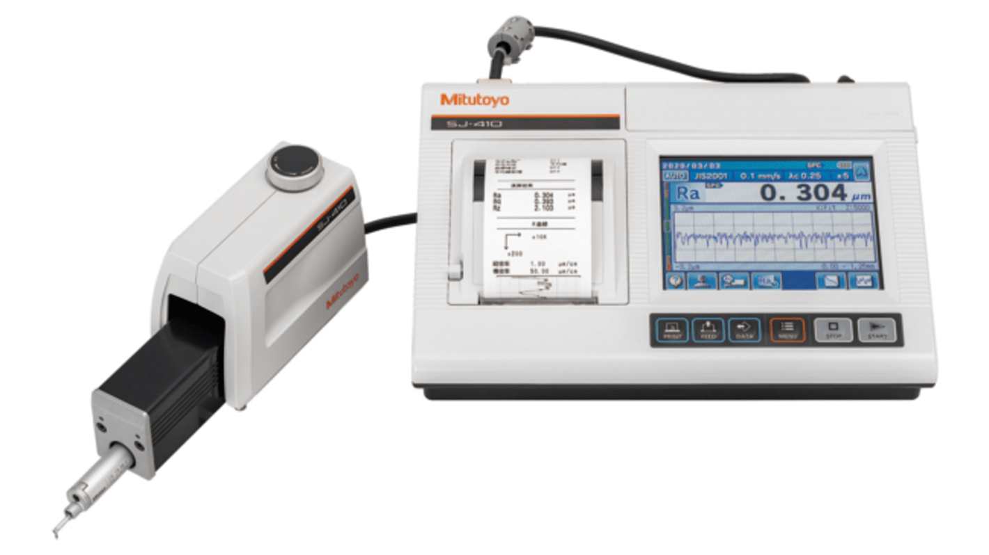 Rugosimètre Surftest SJ-412 ANSI, ISO 1997, JIS 1982, JIS 1994, JIS 2001, VDA, stylet à Pointe diamantée, prise UK,