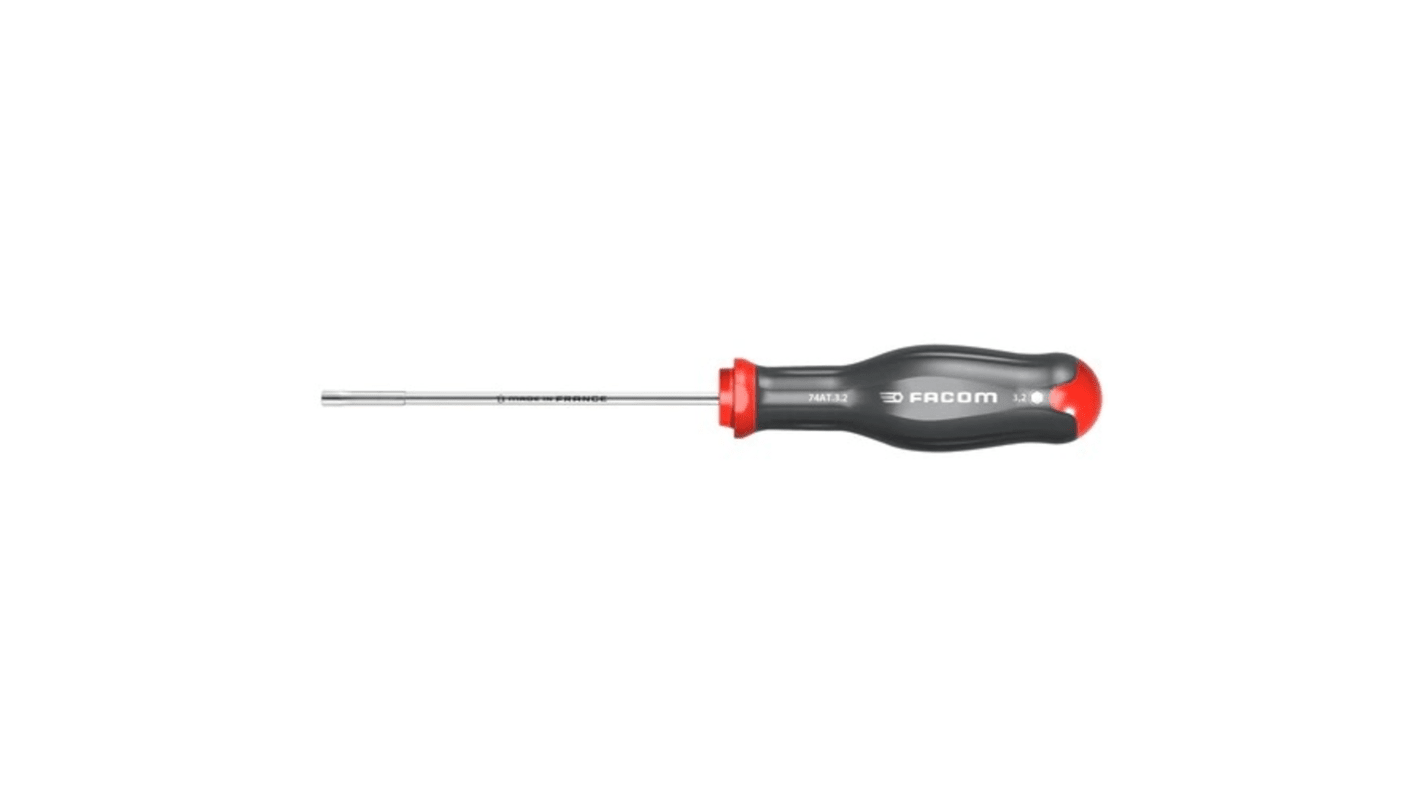 Facom Hexagon Nut Driver, 9 mm Tip, 125 mm Blade, 245 mm Overall