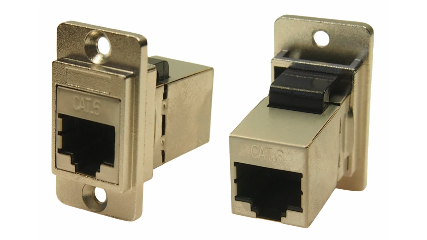 RS PRO Socket RJ45 Connector, Panel Mount, Cat6 | RS