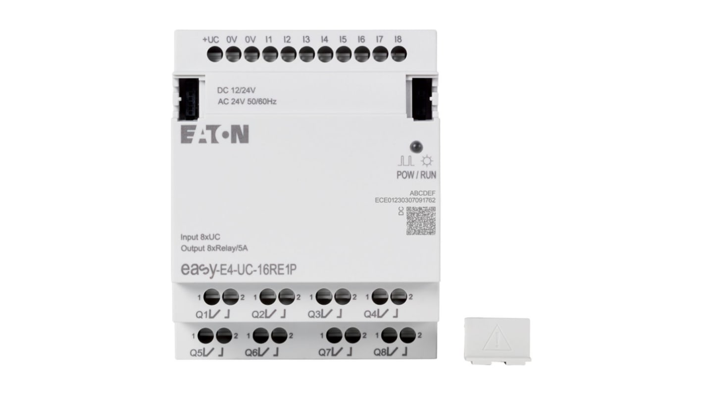 Eaton EasyE4 Steuerrelais, 8 Eing. / 8 Digitaleing. Relais Ausg.Typ / 0 Analogausg. Digital Eing.Typ für easyE4 264 V