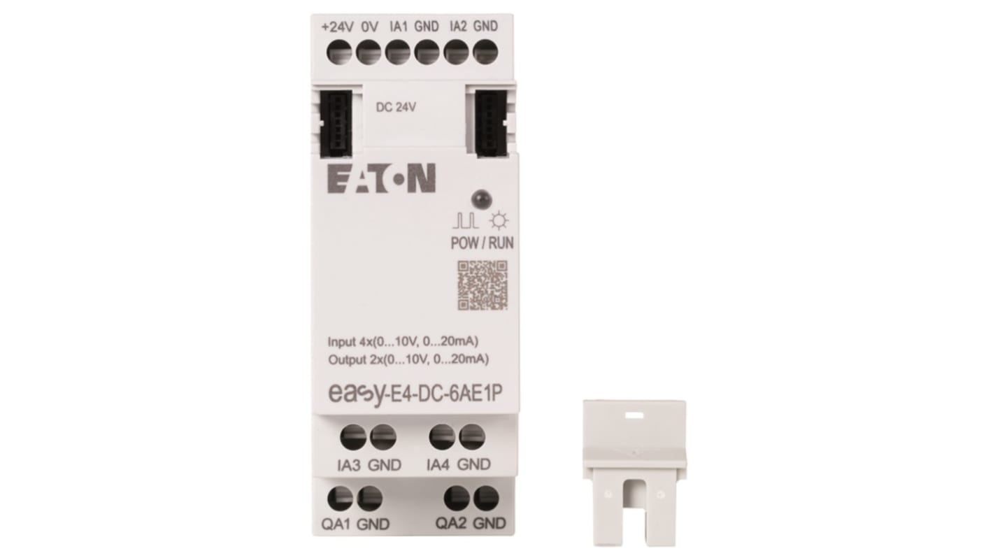 Eaton EasyE4 Series Control Relay for Use with easyE4, 0 V Supply, Relay Output, 4-Input, Analog Input
