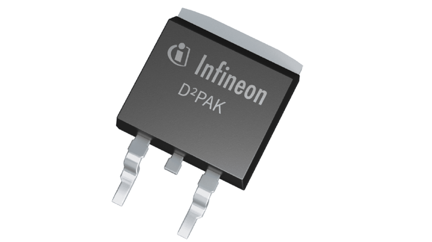 Infineon Pチャンネル MOSFETトランジスタ100 V 62 A 表面実装 パッケージD2PAK (TO-263) 3 ピン