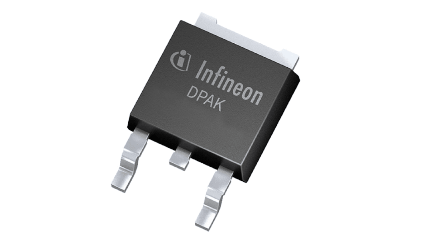 Transistor MOSFET Infineon IPD19DP10NMATMA1, VDSS 100 V, ID 13,7 A, DPAK (TO-252) de 3 pines