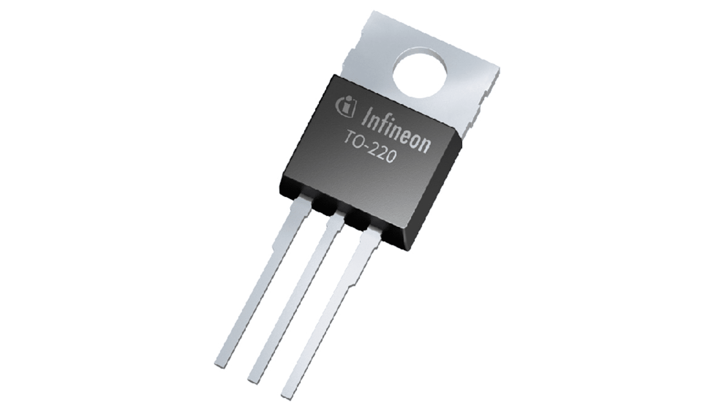 Infineon Pチャンネル MOSFETトランジスタ100 V 62 A スルーホール パッケージTO-220 3 ピン