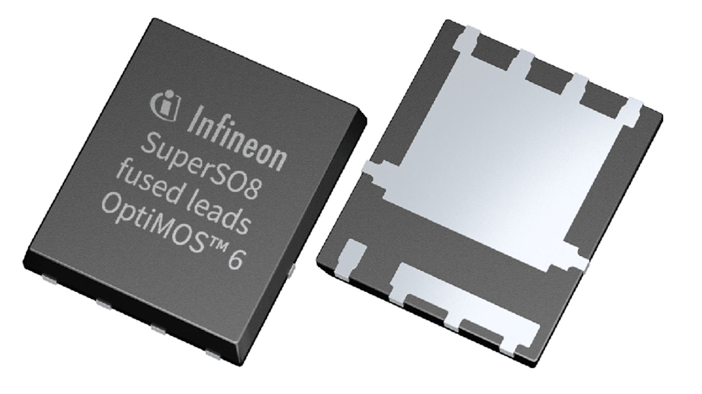 Transistor MOSFET Infineon ISC060N10NM6ATMA1, VDSS 100 V, ID 97 A, TDSON de 8 pines