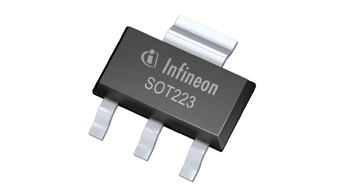 Transistor MOSFET Infineon, canale P, 3,9 A, SOT-223, Montaggio superficiale