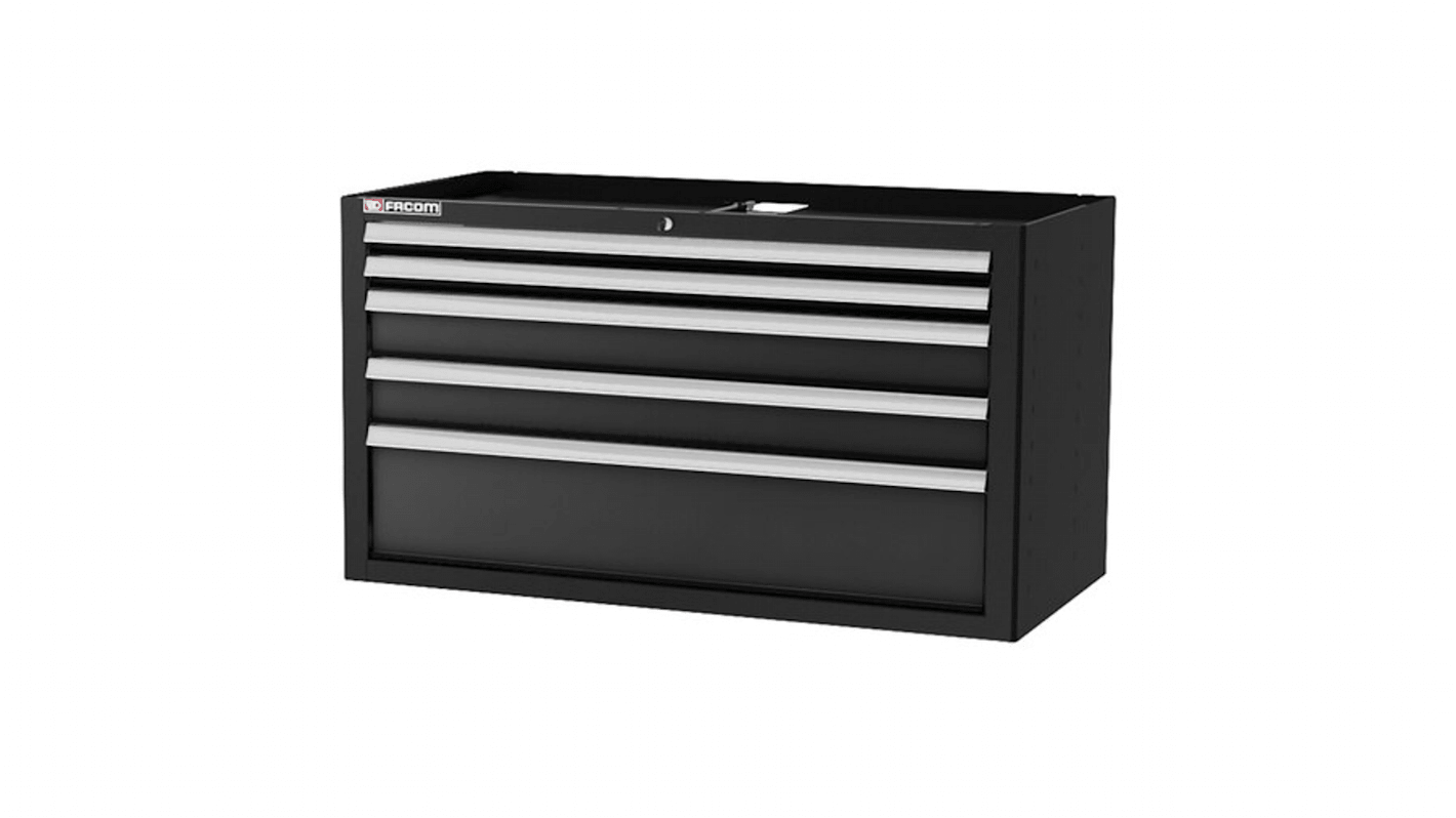 Facom 5 drawer Tool Cabinet, 810mm x 701mm x 1449mm