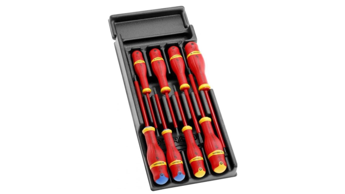 MOD.AT1VEPF Phillips; Slotted Insulated Screwdriver Set, 8