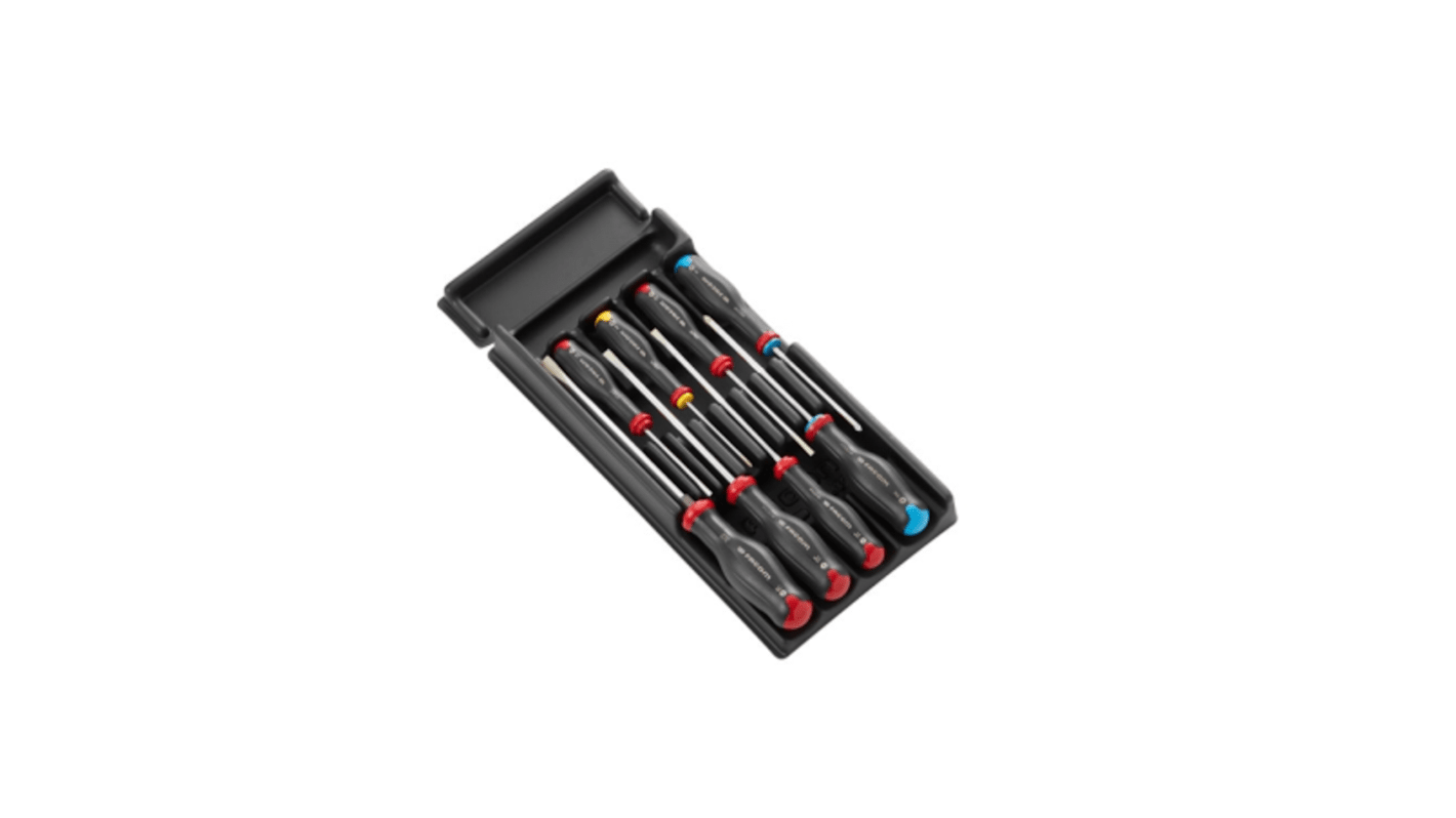 Facom Phillips; Pozidriv; Slotted Screwdriver Set, 8-Piece