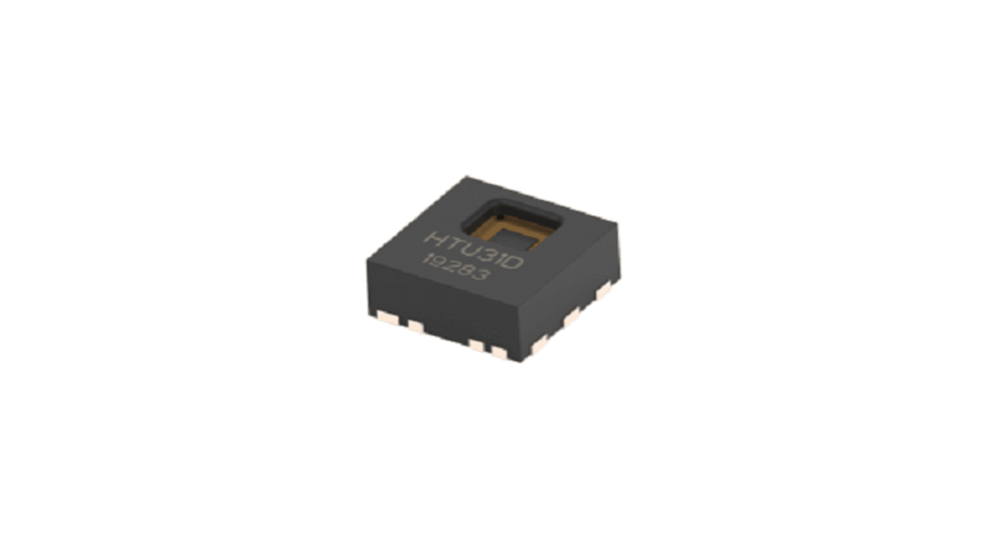 TE Connectivity Digital Temperatur- und Luftfeuchtigkeitssensor ±2%RH SMD, 6-Pin, I2C -40 → +125 °C.