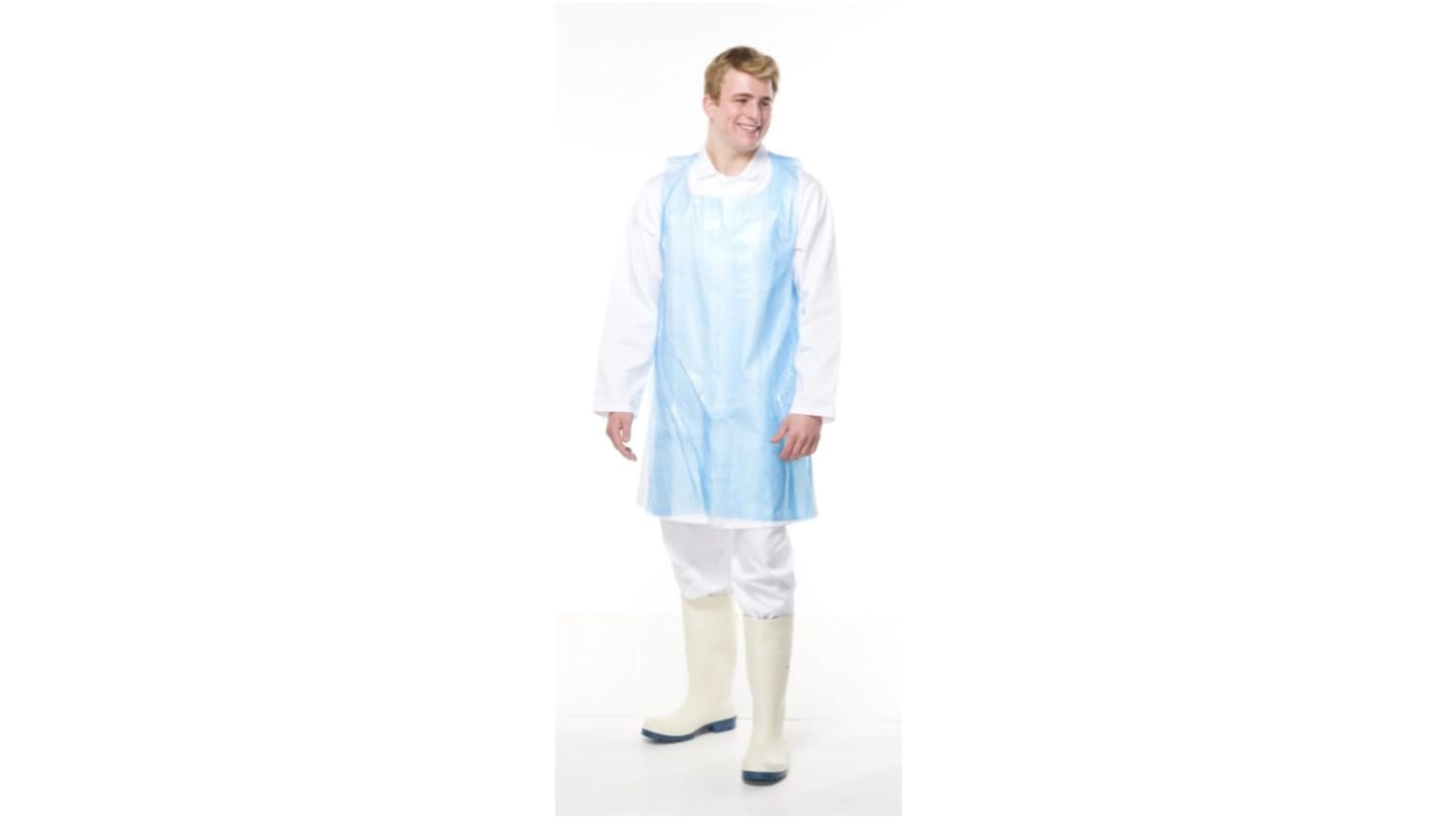 Reldeen White Polythene Liquid Resistant Disposable Apron