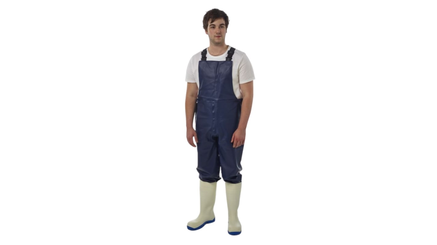 Alpha Solway Unisex Wiederverwendbar  Overall Art Latzhose, Größe S Marineblau, Chemikalienbeständig