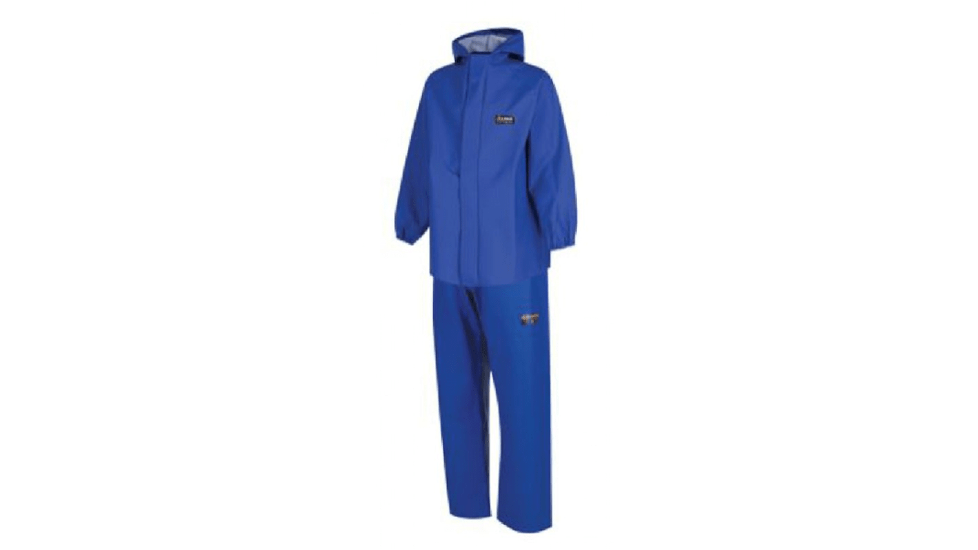 Peto de trabajo reutilizable Unisex Alpha Solway de color Azul real, talla S, propiedades: Antibacteriano