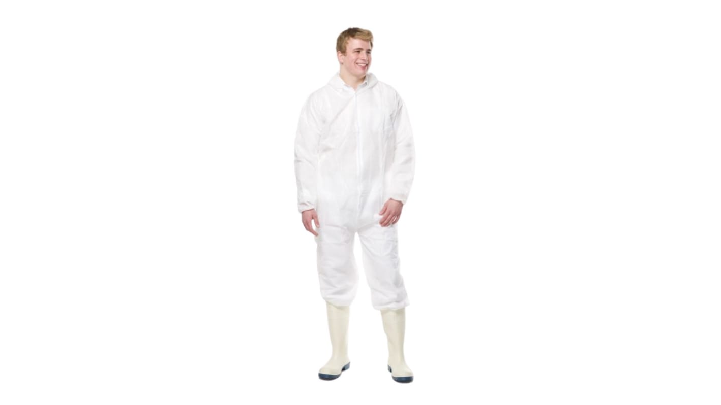 Reldeen White Disposable overalls, XXL