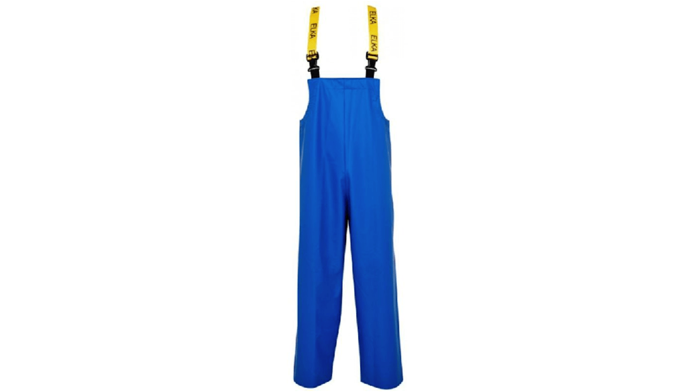 Elka Gb Unisex Wiederverwendbar  Overall Art Latzhose, Größe 2x groß Blau, Chemikalienbeständig, flüssigkeitsbeständig